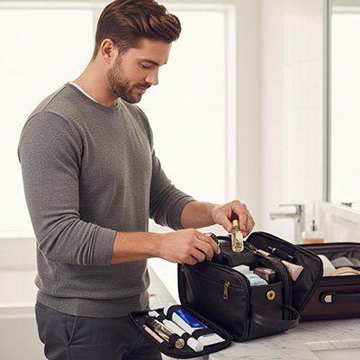 Trousse de toilette homme
