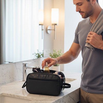 Trousse de toilette homme